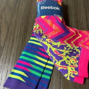 Reebok tall socks bright colors - NWT